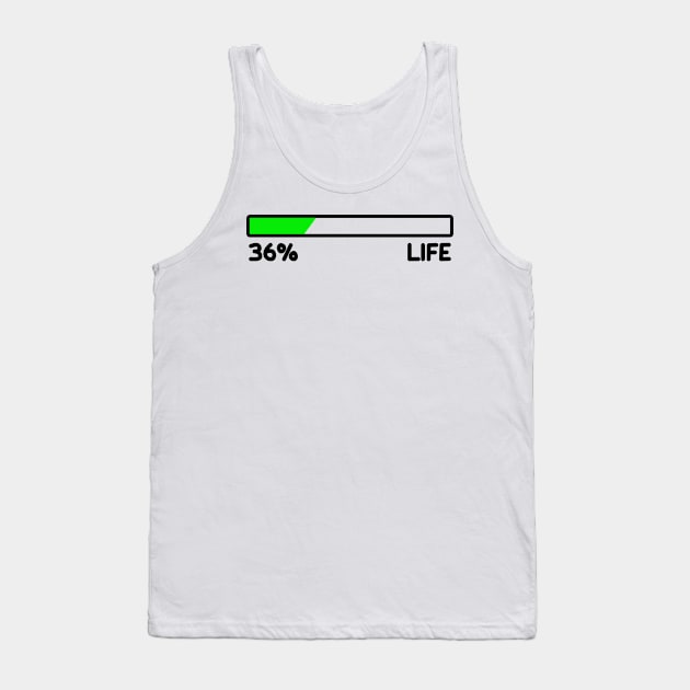 Battery 36% Life Tank Top by MommyTee